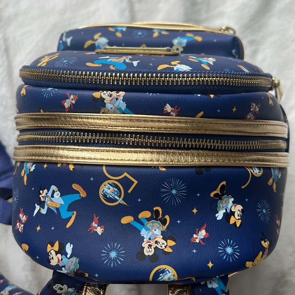 Disney 50th Anniversary Loungefly Mini Backpack - Picture 6 of 13
